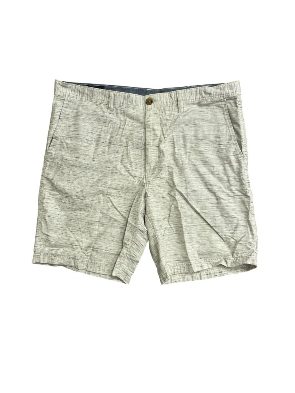 Wallin & Bros Men's 40W Striped Casual Gray Shorts Cotton Blend B1157